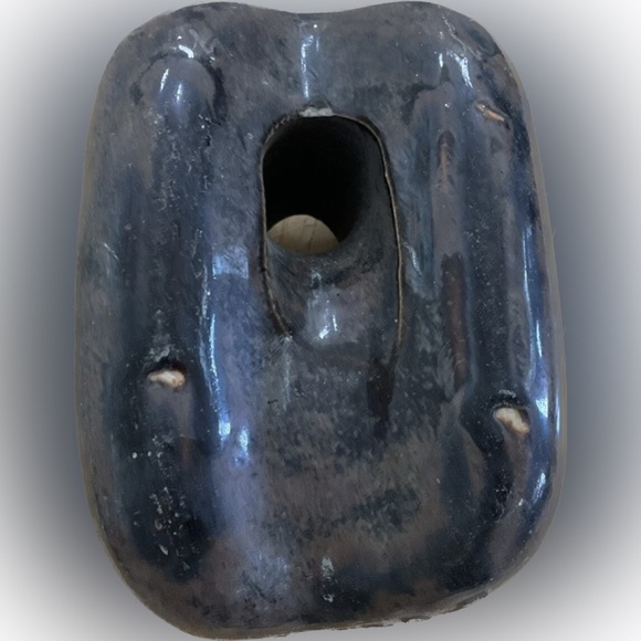 Other - Vintage Brown Porcelain Bullnose Guy Strain Wire Insulator Ceramic